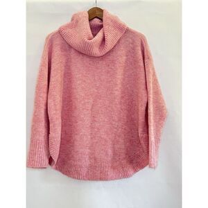 Pink LOFT Cowl Neck Sweater Women’s Size Medium